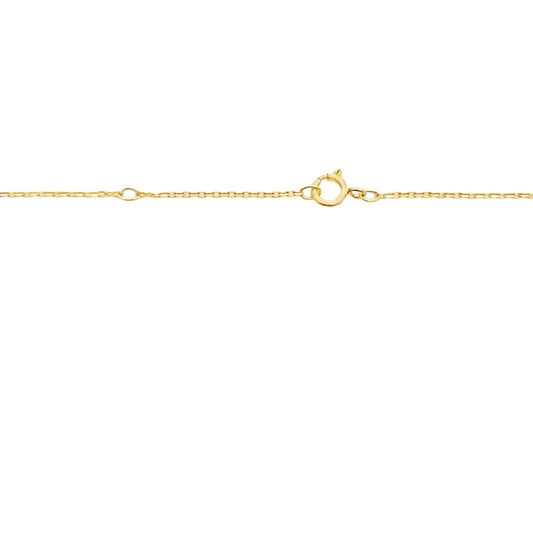 14k yellow gold circle diamond cross pendant necklace with natural round diamonds
