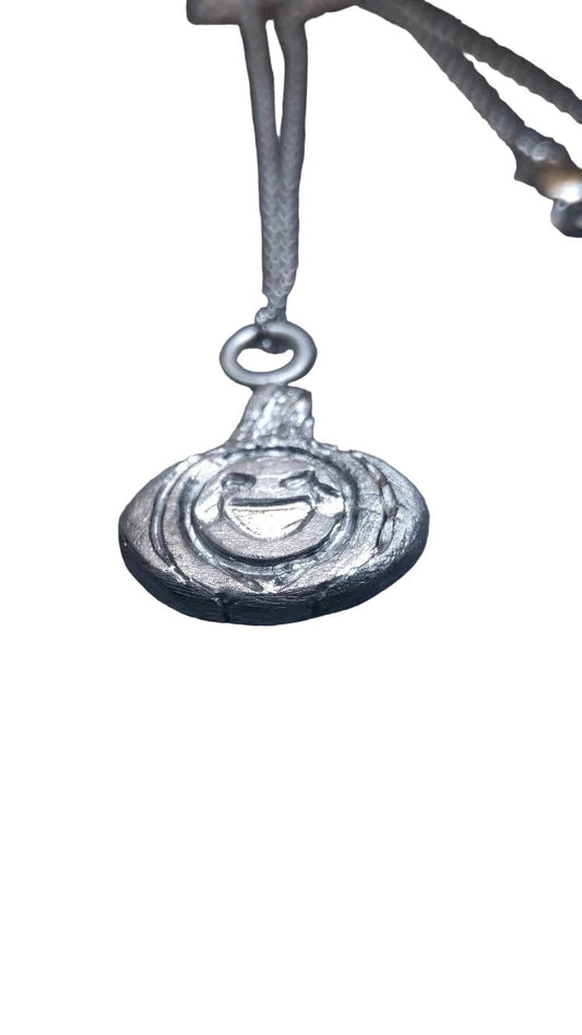 Pumpkin Halloween Charm Laughing Jack-o'-lantern Pendant Fine Silver - Gems by Gigi