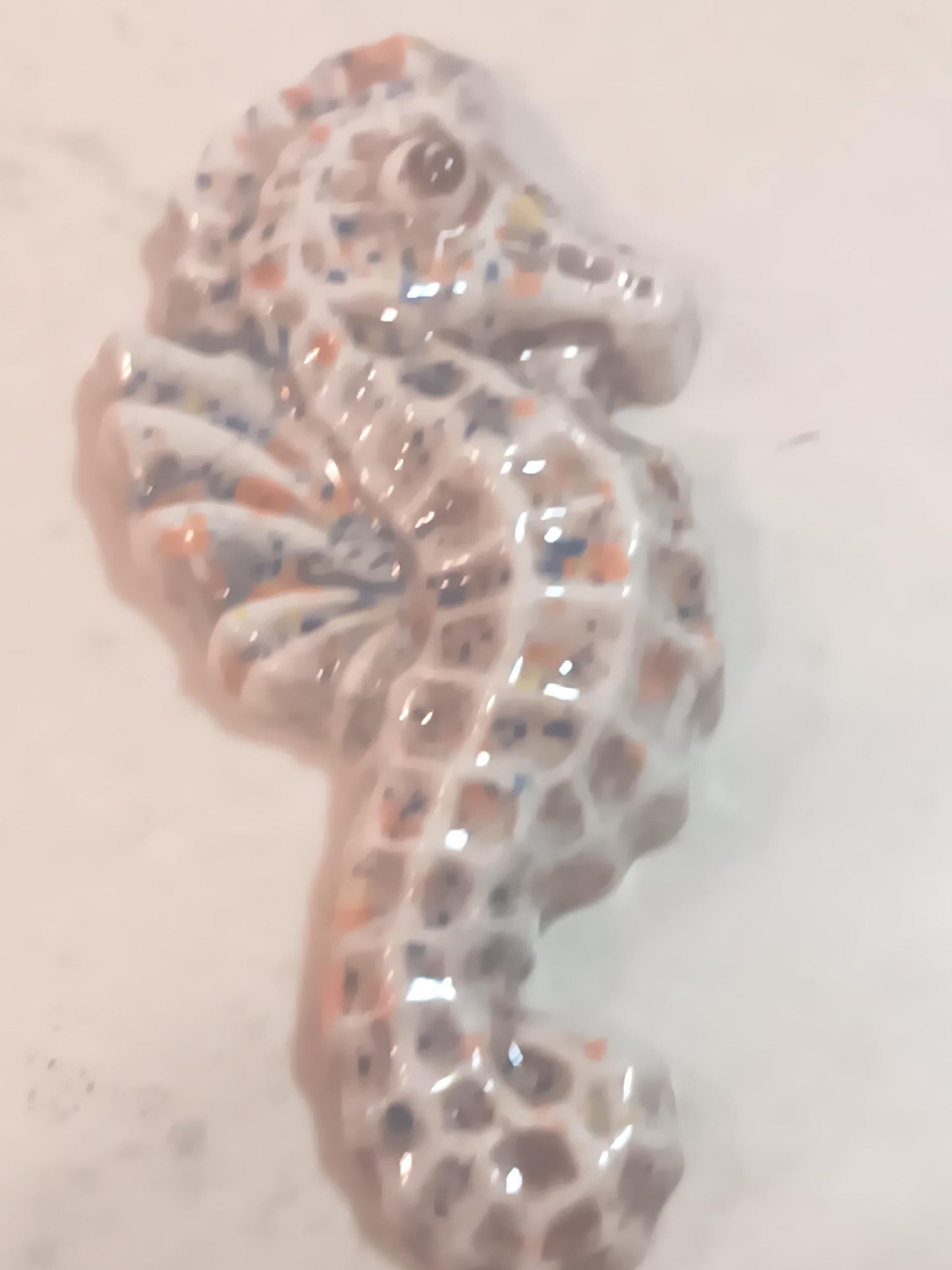 Unique ceramic mini wall art, Seahorse Set, Ceramic, Wall hanging, Tile wall art, Beach décor, Clay - Gems by Gigi