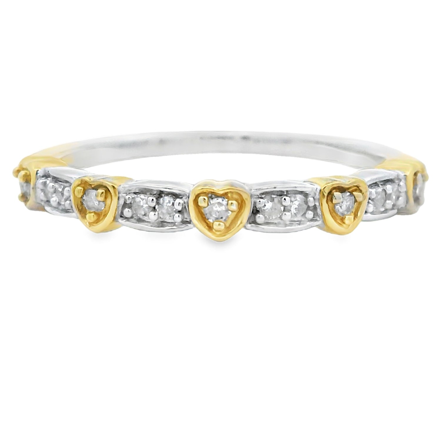 Diamond anniversary bands and eternity rings in gold