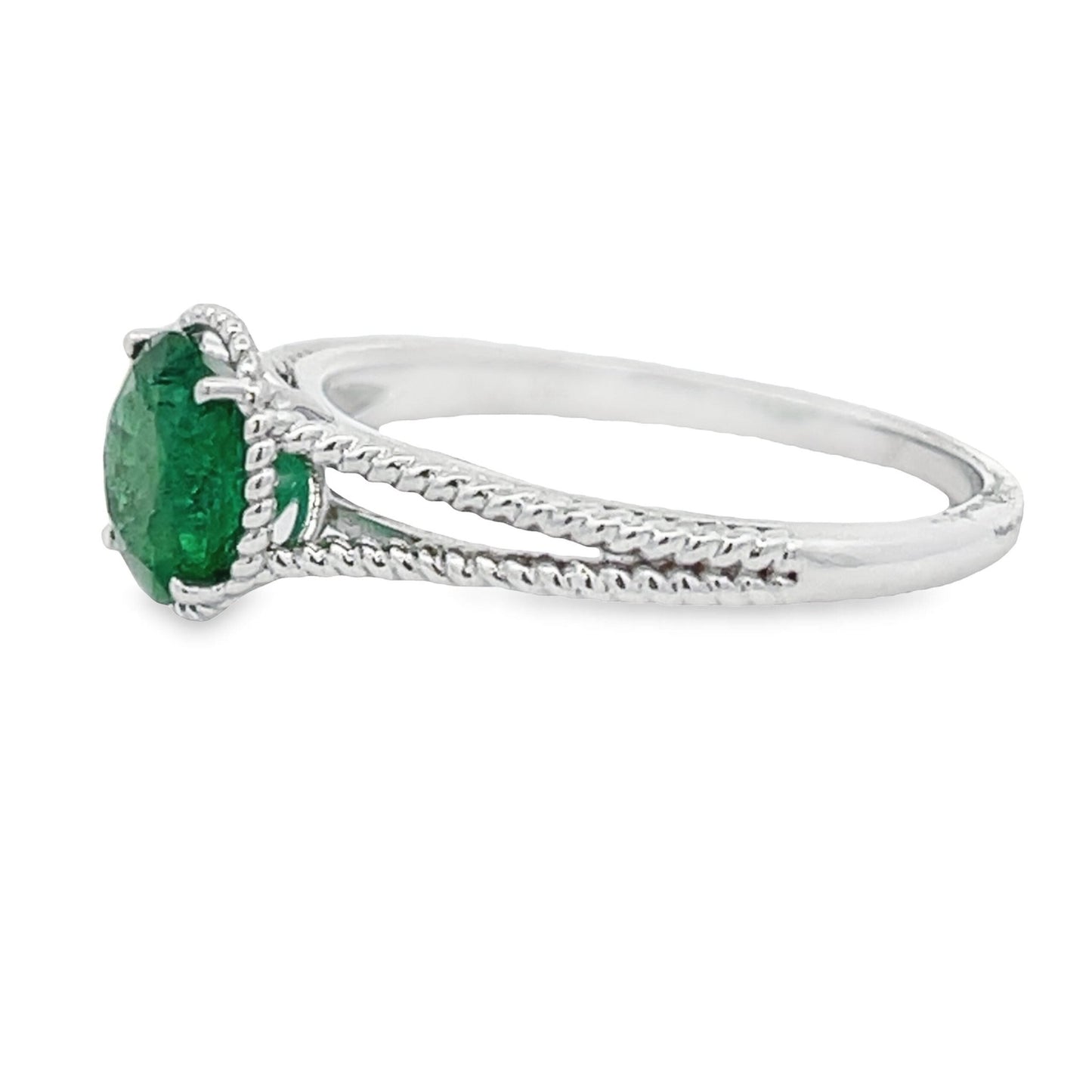 1.28ct Emerald Solitaire Ring 14kt - Gems by Gigi