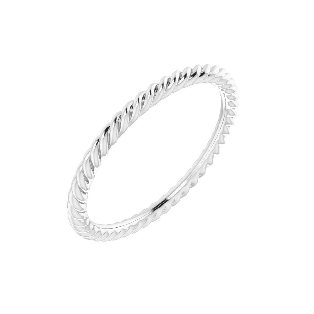 14K Yellow Gold 2 mm Rope Band Size 5.5 - Gems by Gigi