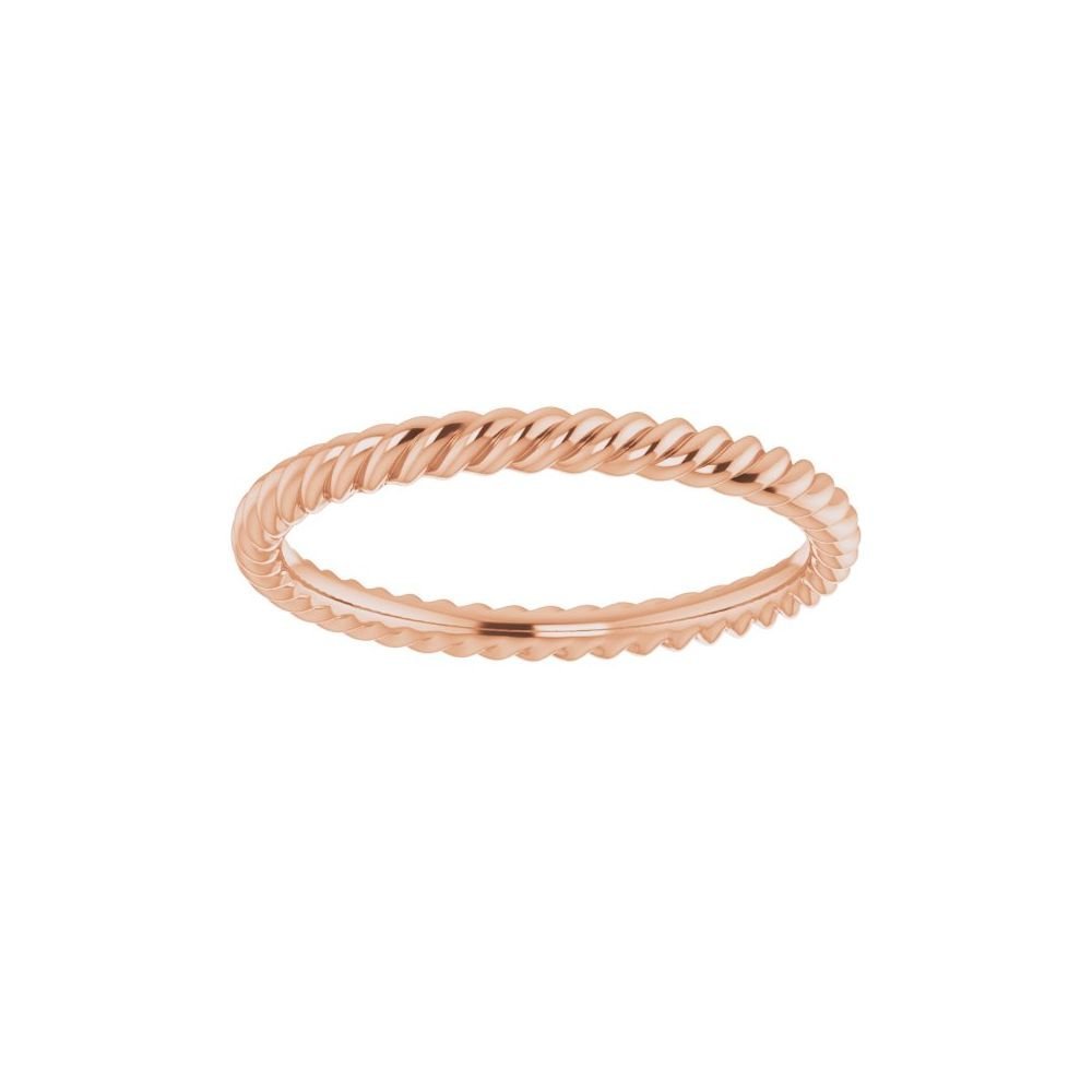 14K Yellow Gold 2 mm Rope Band Size 5.5 - Gems by Gigi