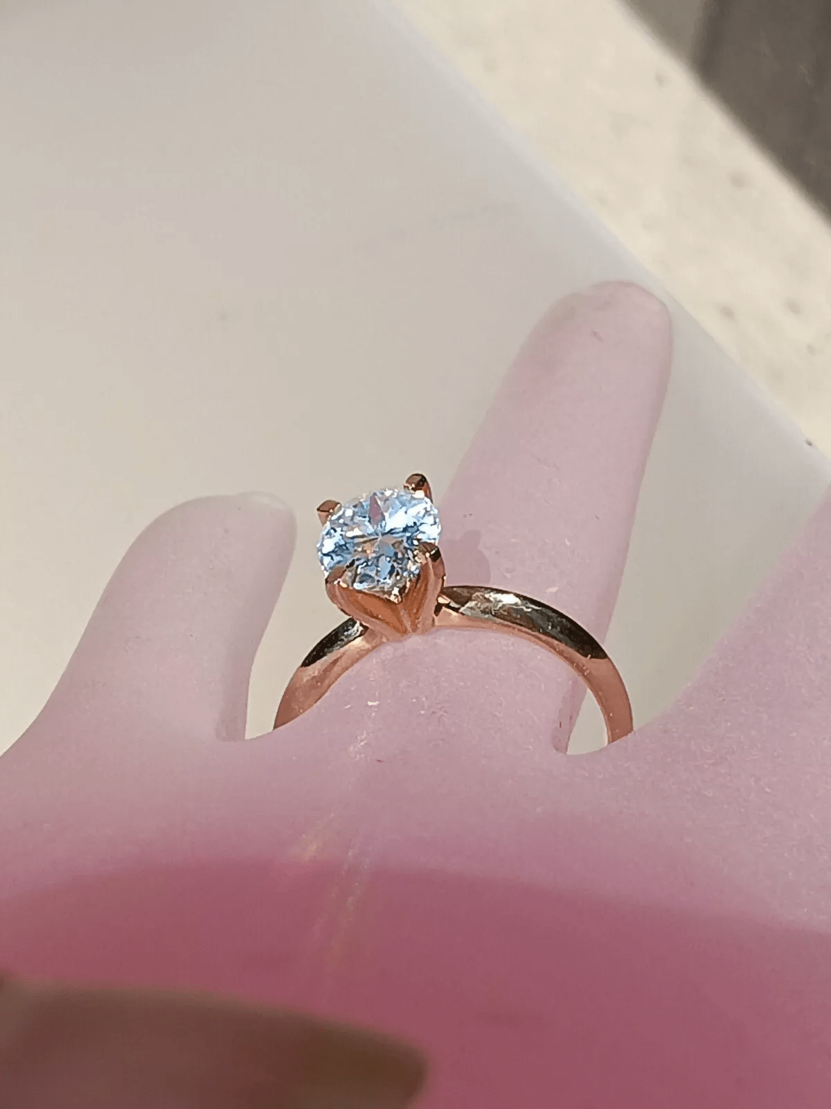 1.76ct Oval Solitaire Engagement Ring Yellow Gold 10kt - Gems by Gigi