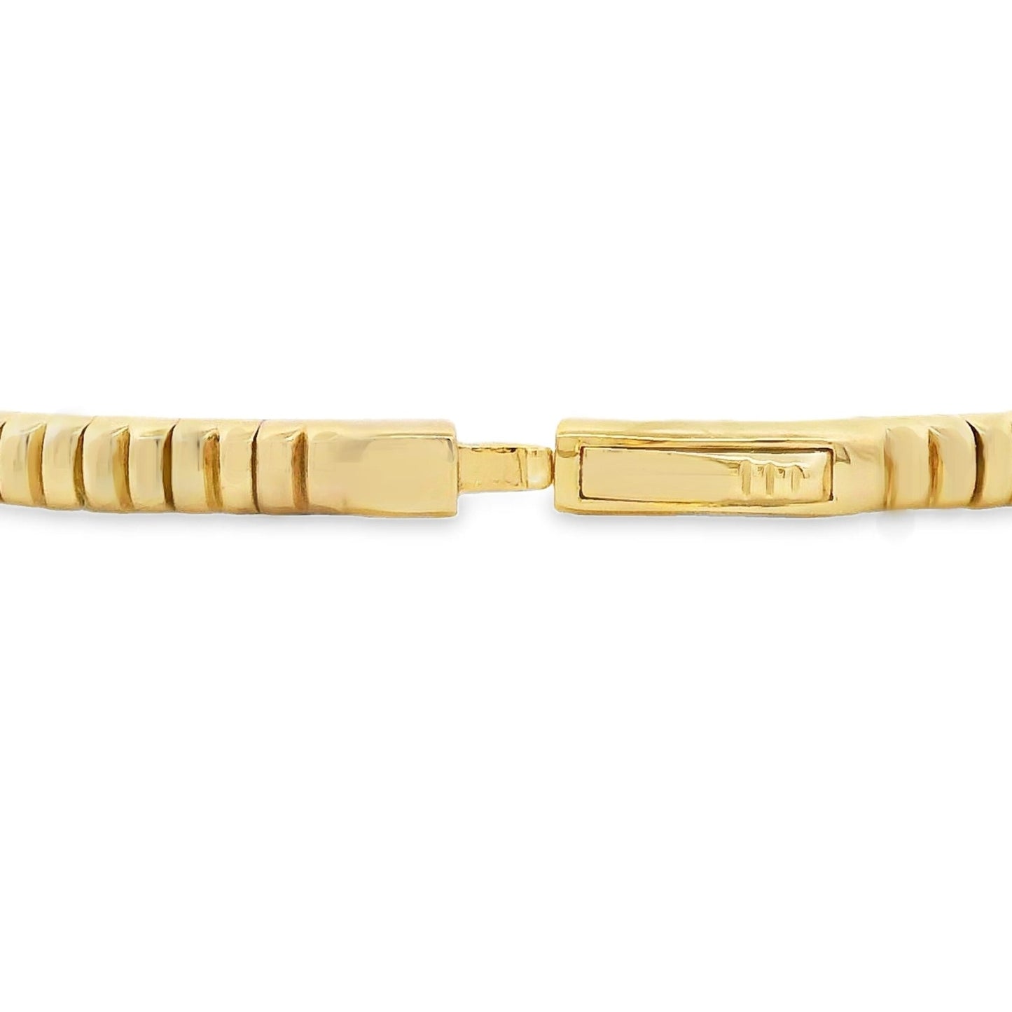 1ct Lab Grown Diamond Flex Bangle Bracelet Gold Plated Sterling Silver - Gems by Gigi