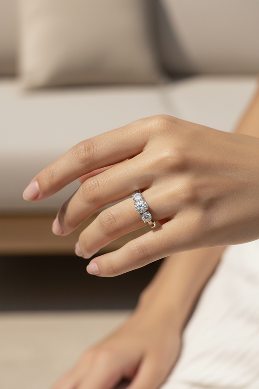 Platinum Estate Diamond Ring