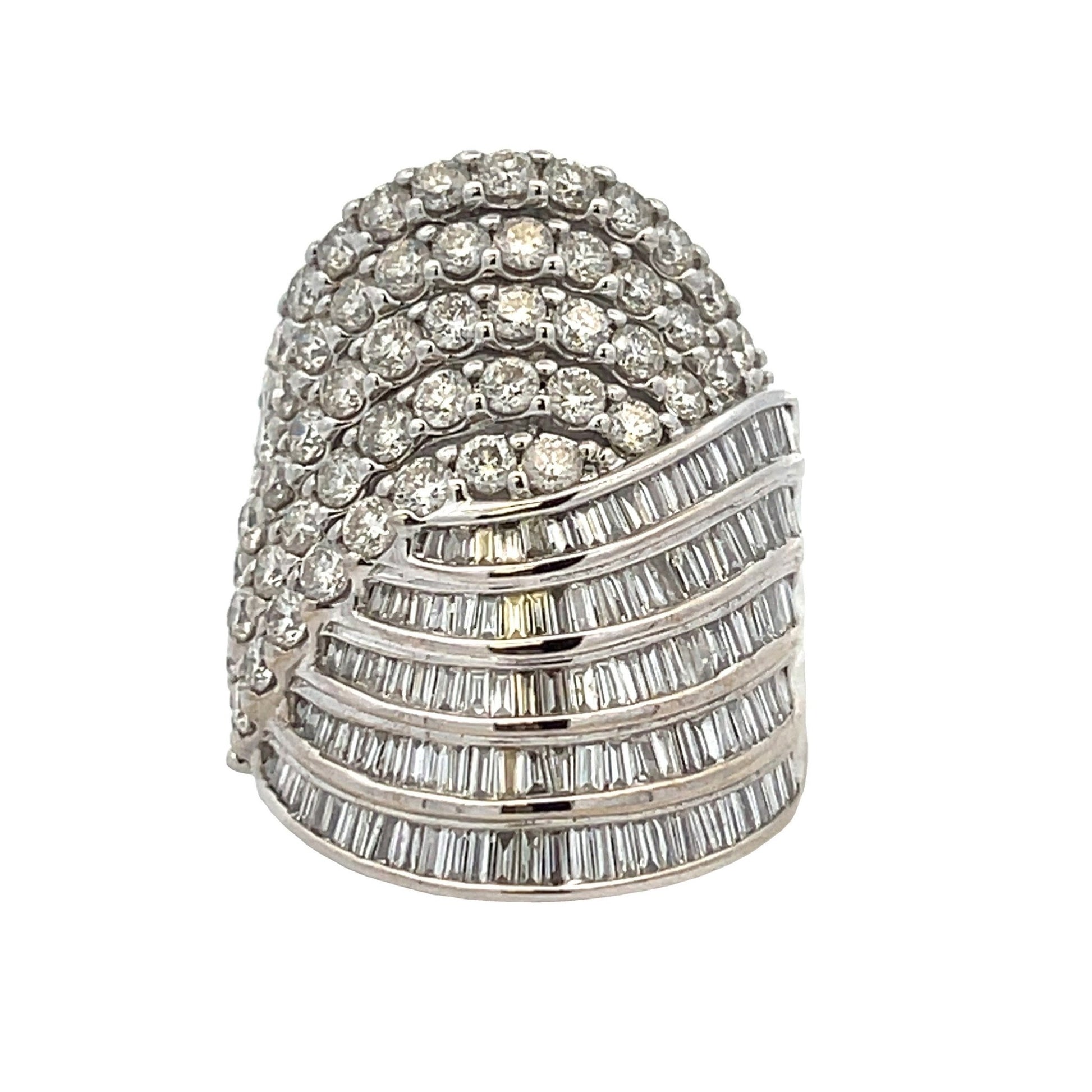 4ct Diamond Band Ring White Gold 10kt - Gems by Gigi