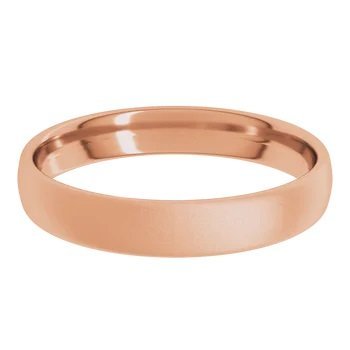 4mm Matte Finish Gold Wedding Band - Gems by Gigi