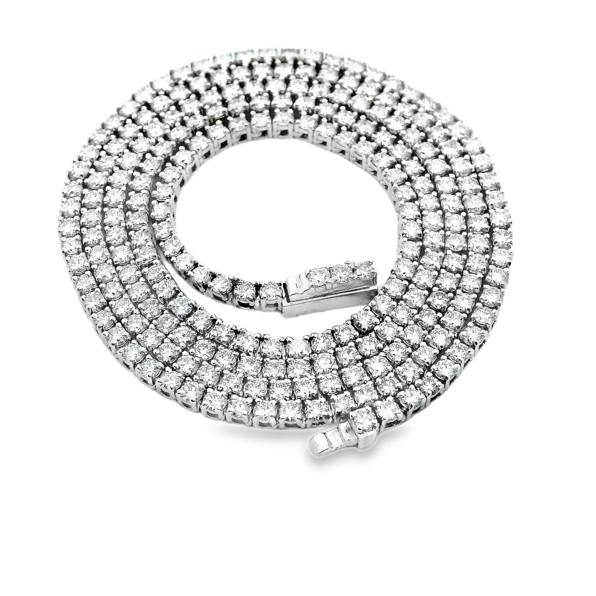 5ct Lab grown diamond necklace sterling silver