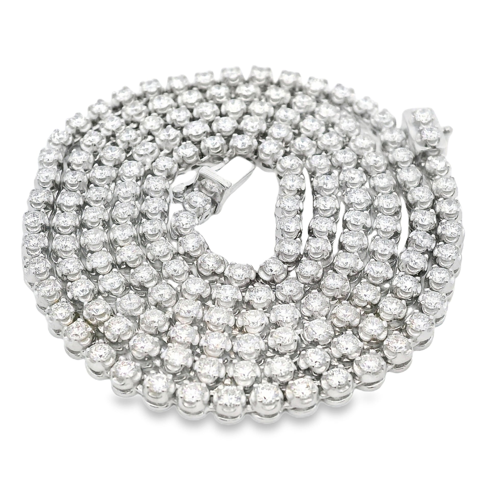 7.09ct Lab Grown Diamond Necklace Sterling Silver