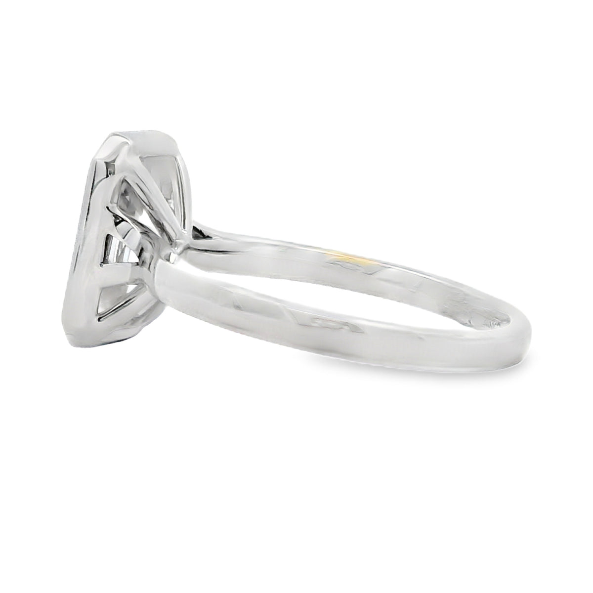 2.33ct radiant lab grown diamond ring
