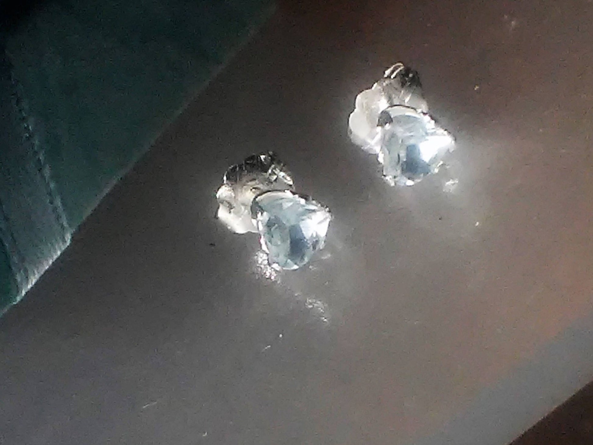 Aquamarine Stud Earrings Heart Shaped Sterling Silver - Gems by Gigi