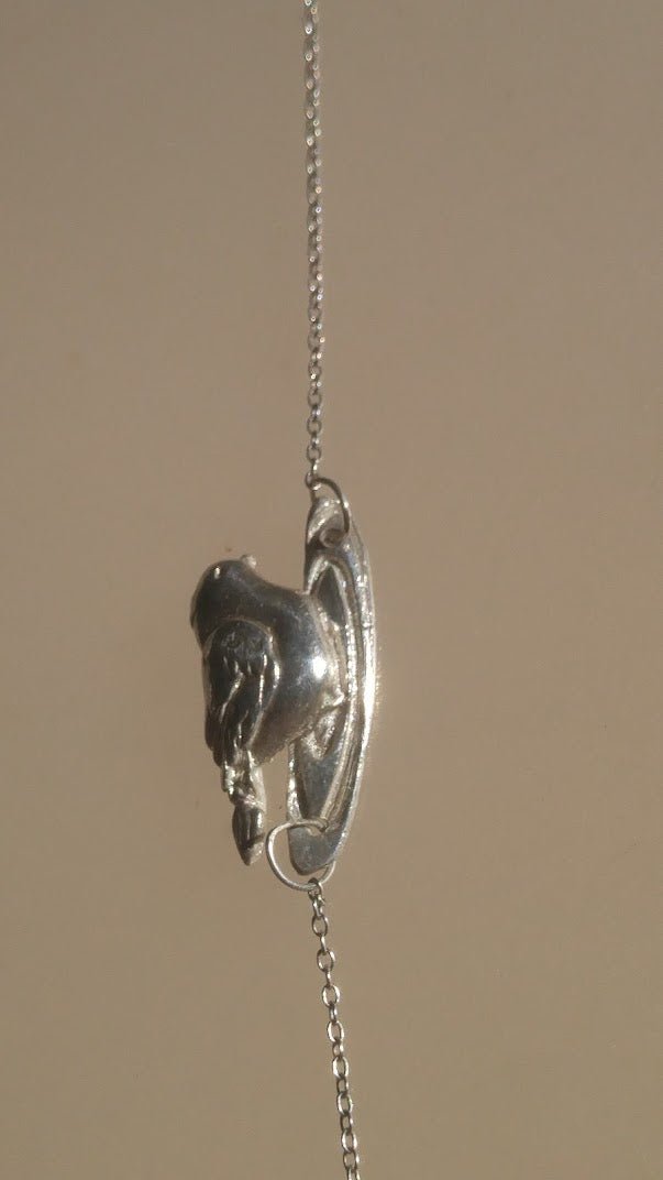 Bird on Branch Necklace Sterling Silver - Gems by Gigi