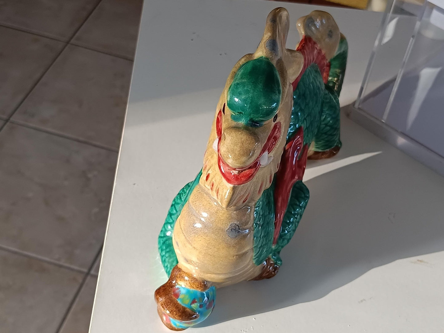 Ceramic Chinese Dragon Year of the Dragon Figurine - Gems by Gigi