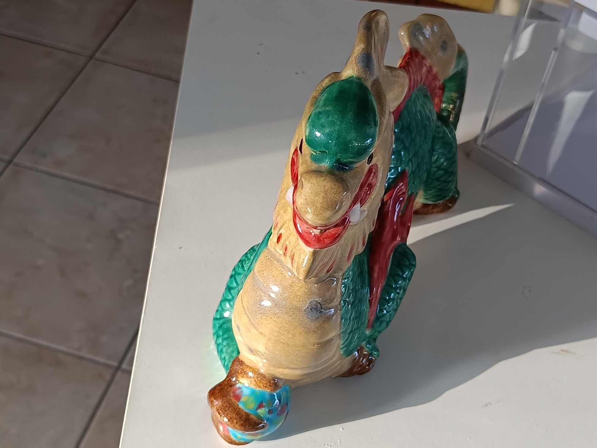 Ceramic Chinese Dragon Year of the Dragon Figurine - Gems by Gigi