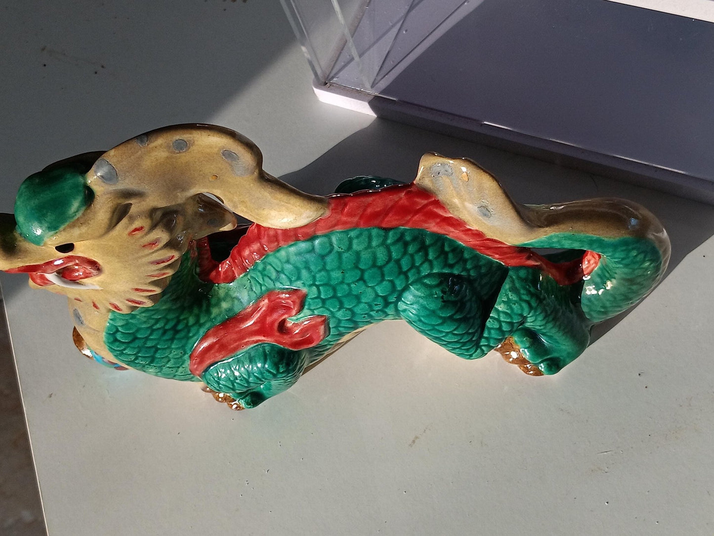 Ceramic Chinese Dragon Year of the Dragon Figurine - Gems by Gigi
