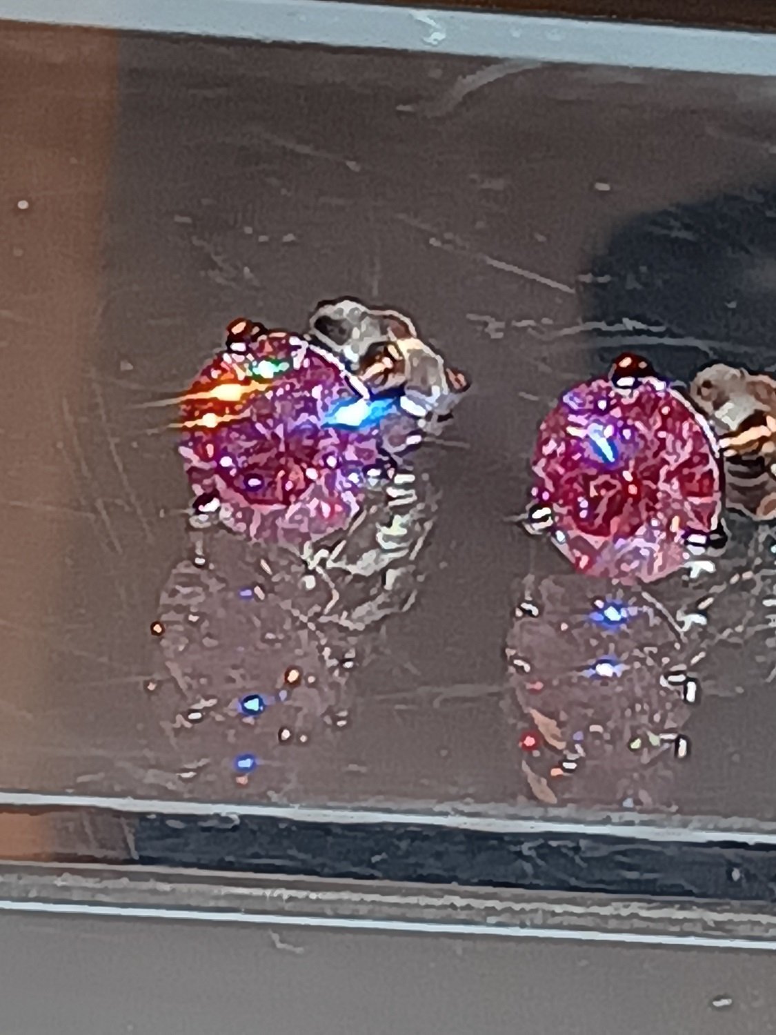 Certified Pink Lab Grown Diamond Stud Earrings Rose Gold 14kt - Gems by Gigi