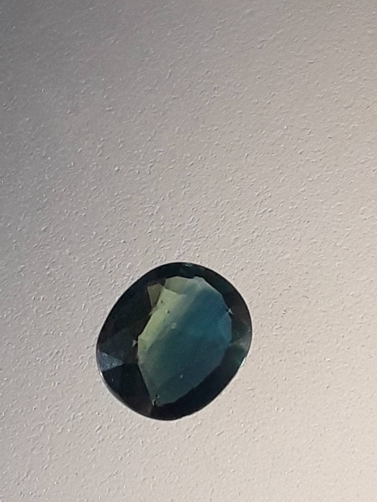 Cushion Bicolored Sapphire Loose Gemstone 1.36ct 7 x 6mm Gem Supply - Gems by Gigi