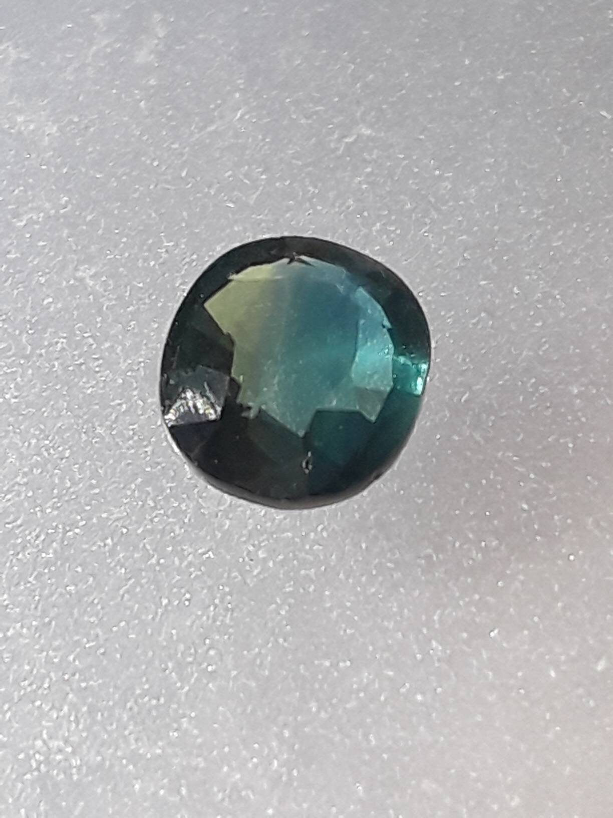 Cushion Bicolored Sapphire Loose Gemstone 1.36ct 7 x 6mm Gem Supply - Gems by Gigi