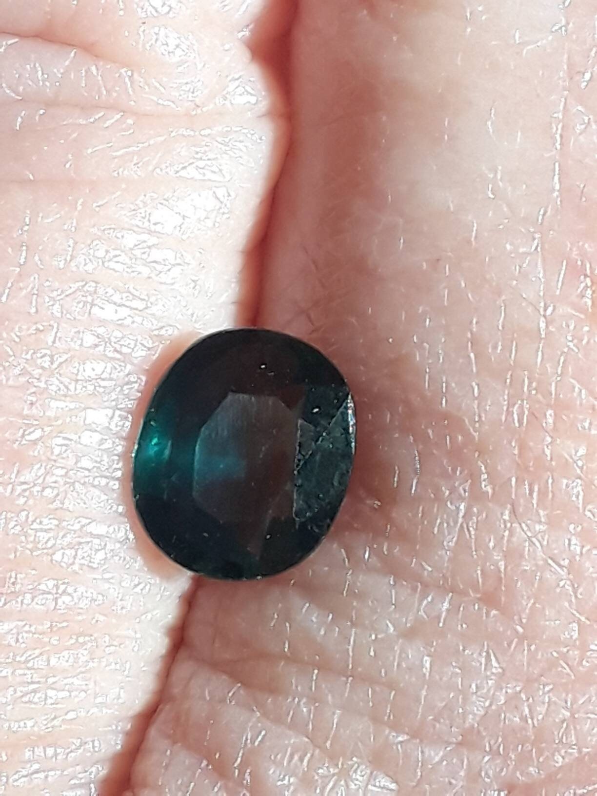 Cushion Bicolored Sapphire Loose Gemstone 1.36ct 7 x 6mm Gem Supply - Gems by Gigi