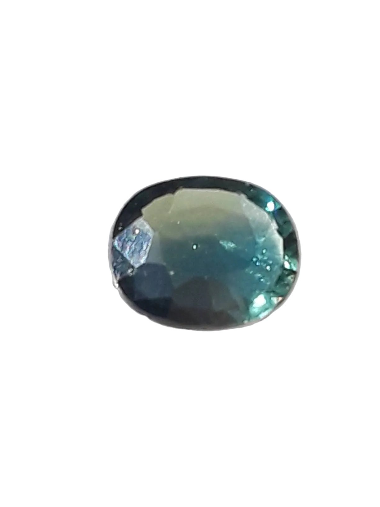 Cushion Bicolored Sapphire Loose Gemstone 1.36ct 7 x 6mm Gem Supply - Gems by Gigi
