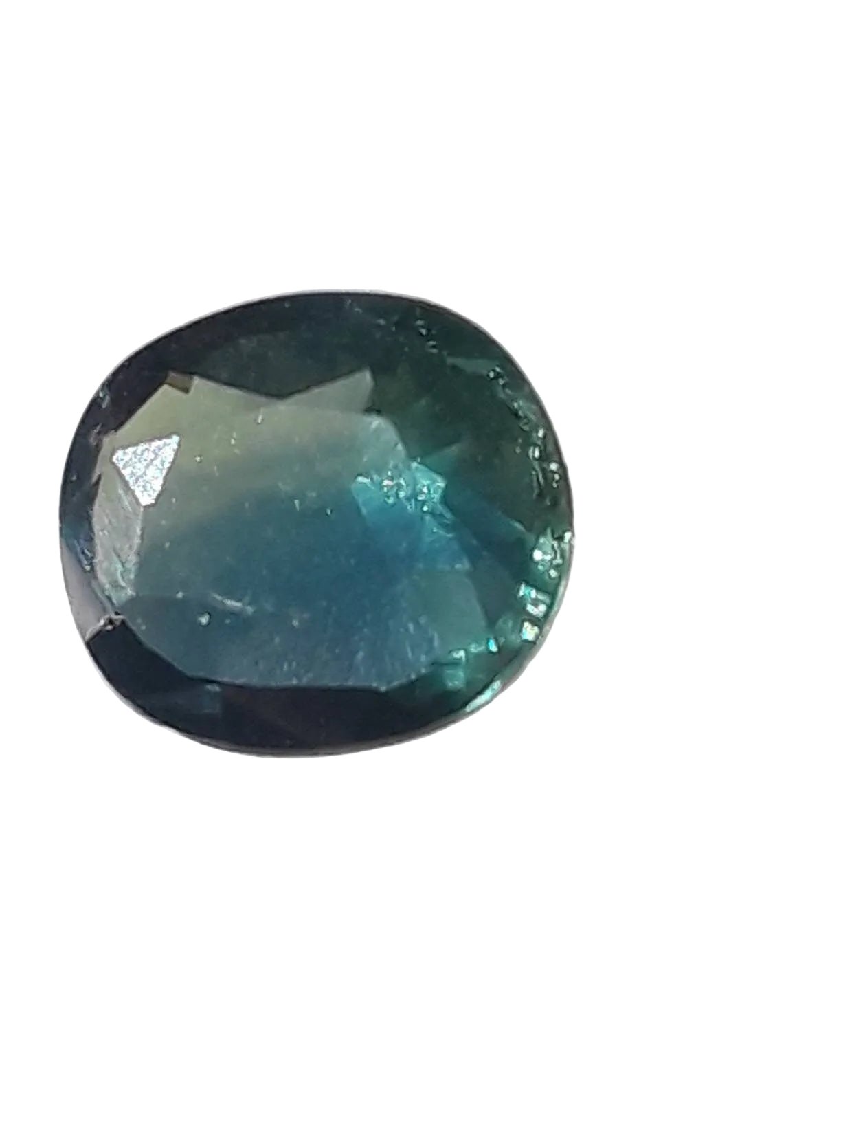 Cushion Bicolored Sapphire Loose Gemstone 1.36ct 7 x 6mm Gem Supply - Gems by Gigi