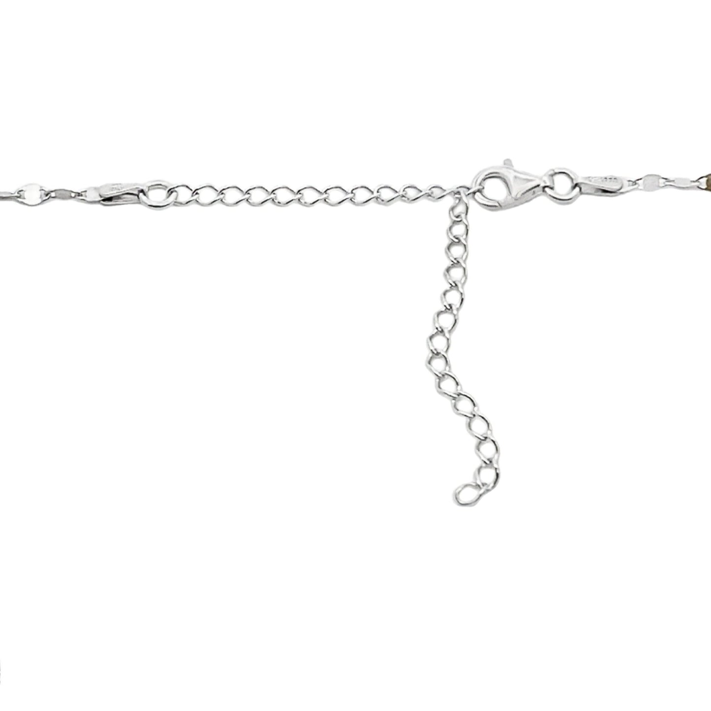 Diamond Accent Spike Pendant Necklace Sterling Silver Modern Dagger Style Chain - Gems by Gigi