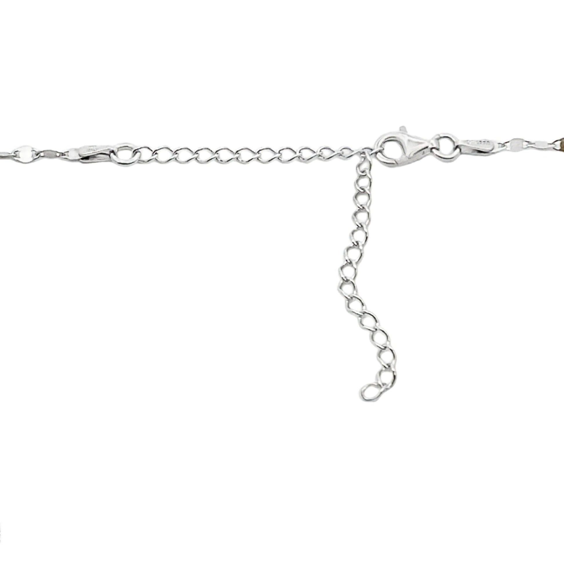 Diamond Accent Spike Pendant Necklace Sterling Silver Modern Dagger Style Chain - Gems by Gigi