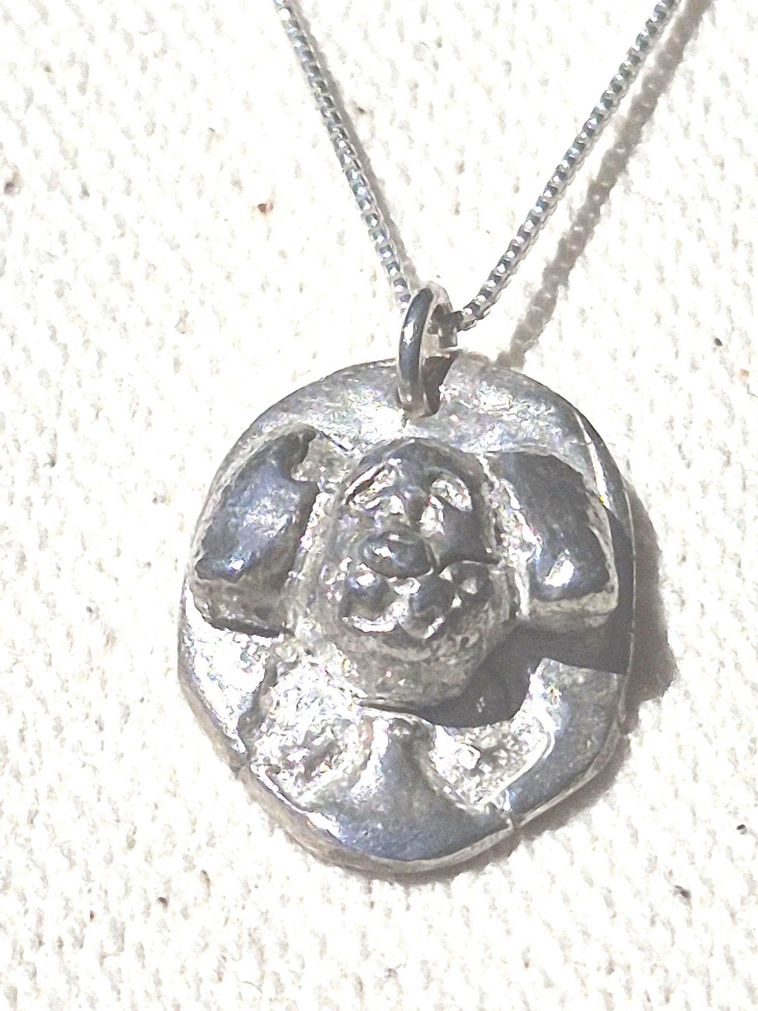 Dog Memorial Pendant Crossing Rainbow Bridge Charm Sterling Silver - Gems by Gigi