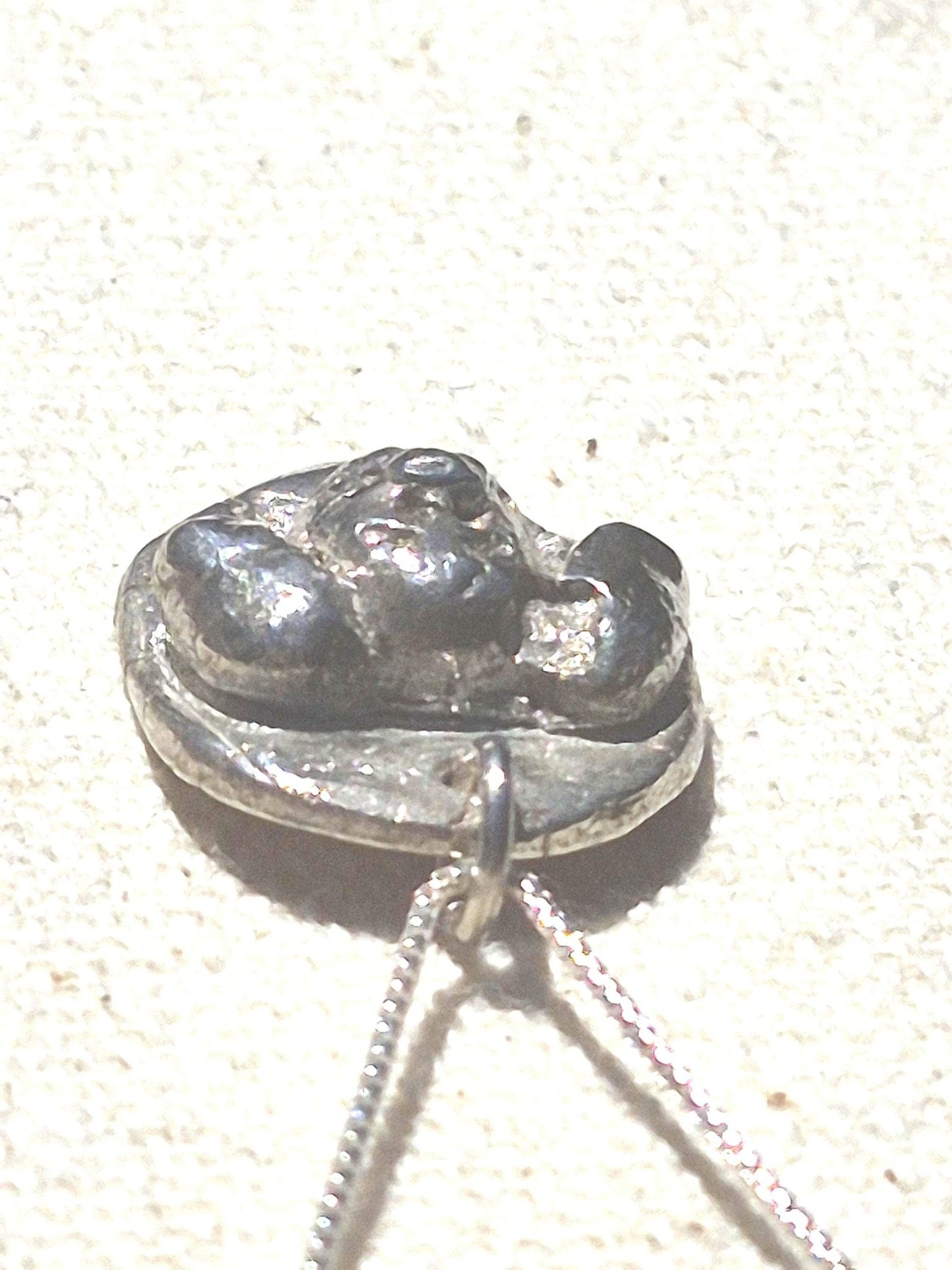 Dog Memorial Pendant Crossing Rainbow Bridge Charm Sterling Silver - Gems by Gigi