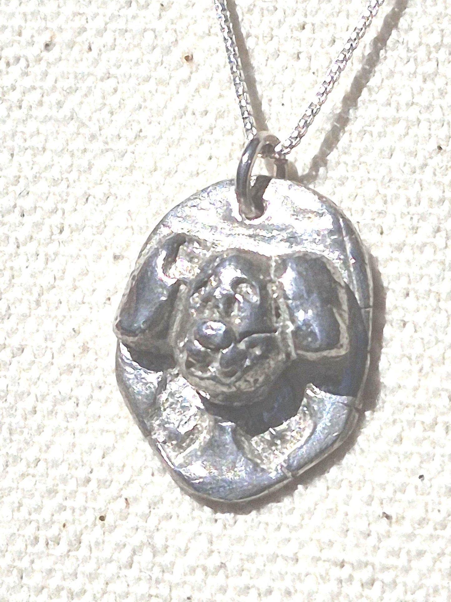 Dog Memorial Pendant Crossing Rainbow Bridge Charm Sterling Silver - Gems by Gigi