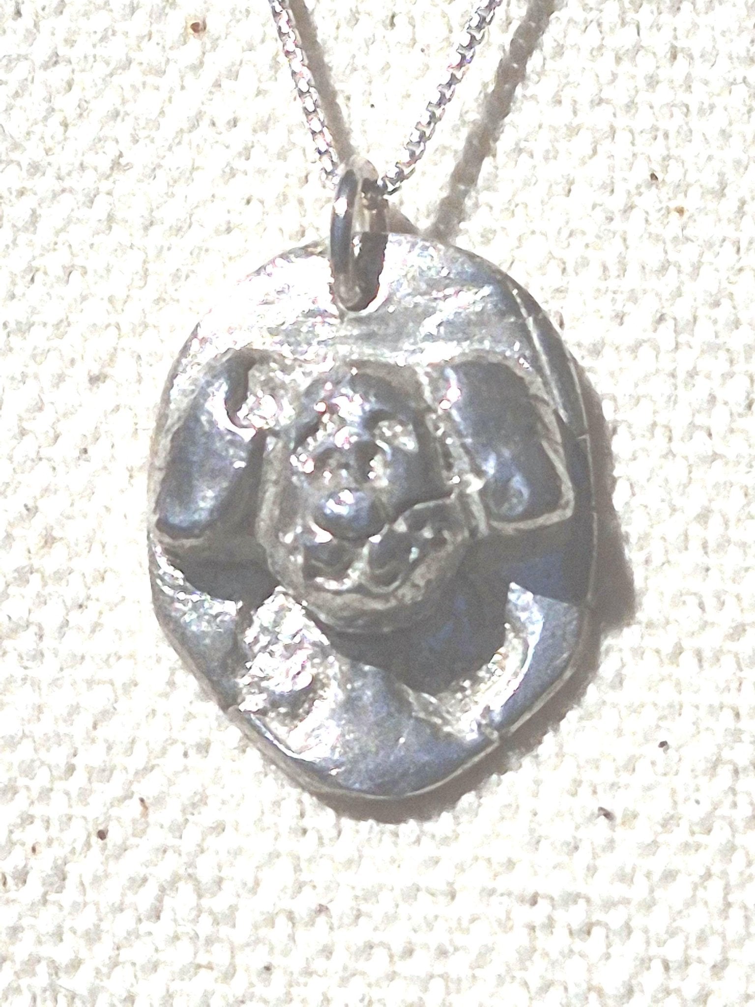 Dog Memorial Pendant Crossing Rainbow Bridge Charm Sterling Silver - Gems by Gigi
