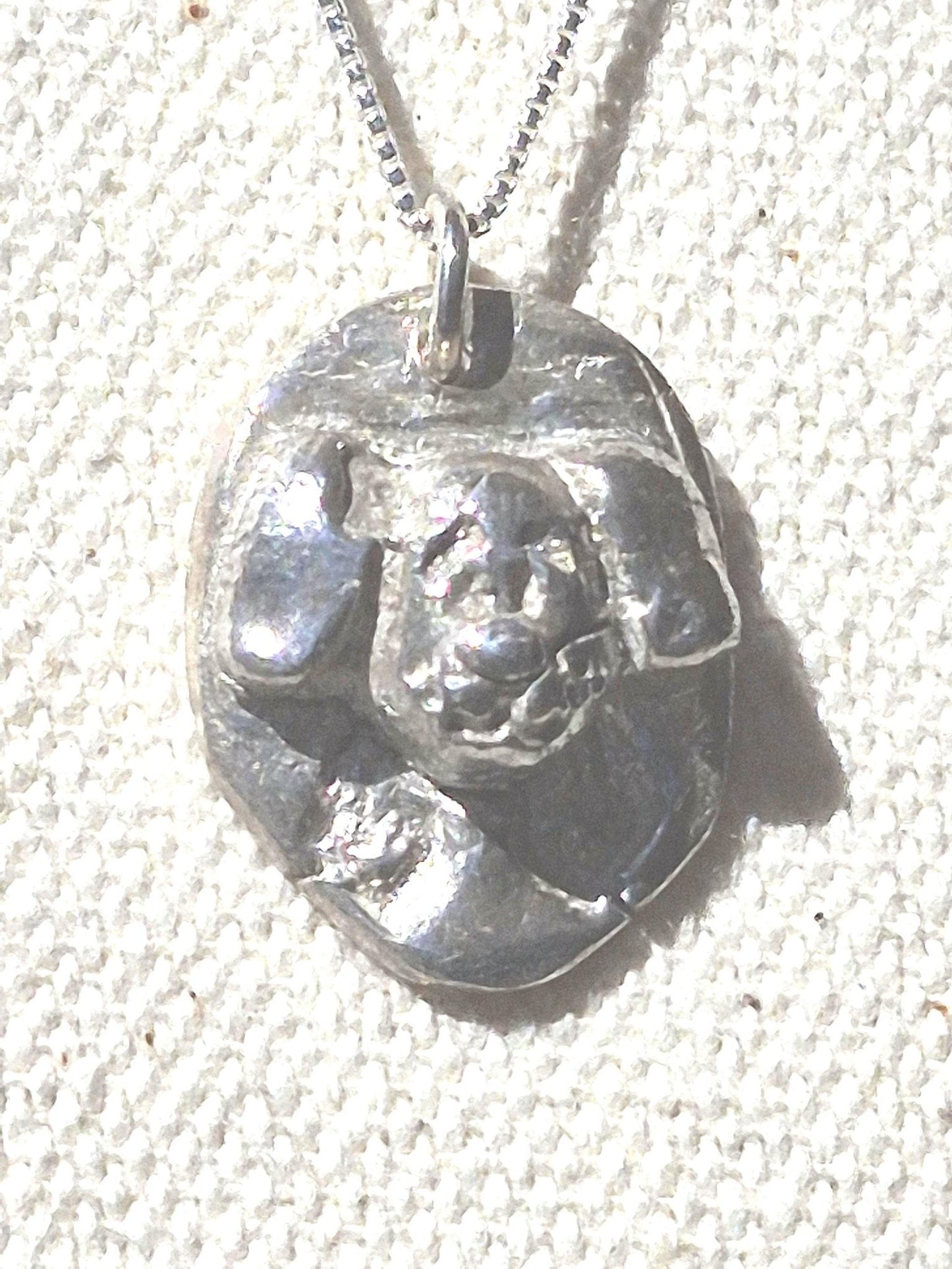 Dog Memorial Pendant Crossing Rainbow Bridge Charm Sterling Silver - Gems by Gigi