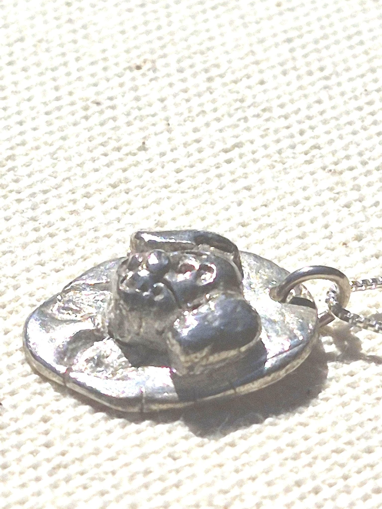 Dog Memorial Pendant Crossing Rainbow Bridge Charm Sterling Silver - Gems by Gigi