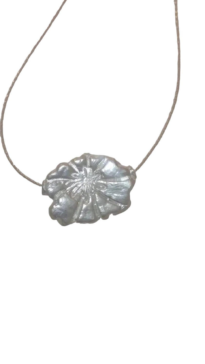 Flower Pendant Slide Necklace Sterling Silver - Gems by Gigi