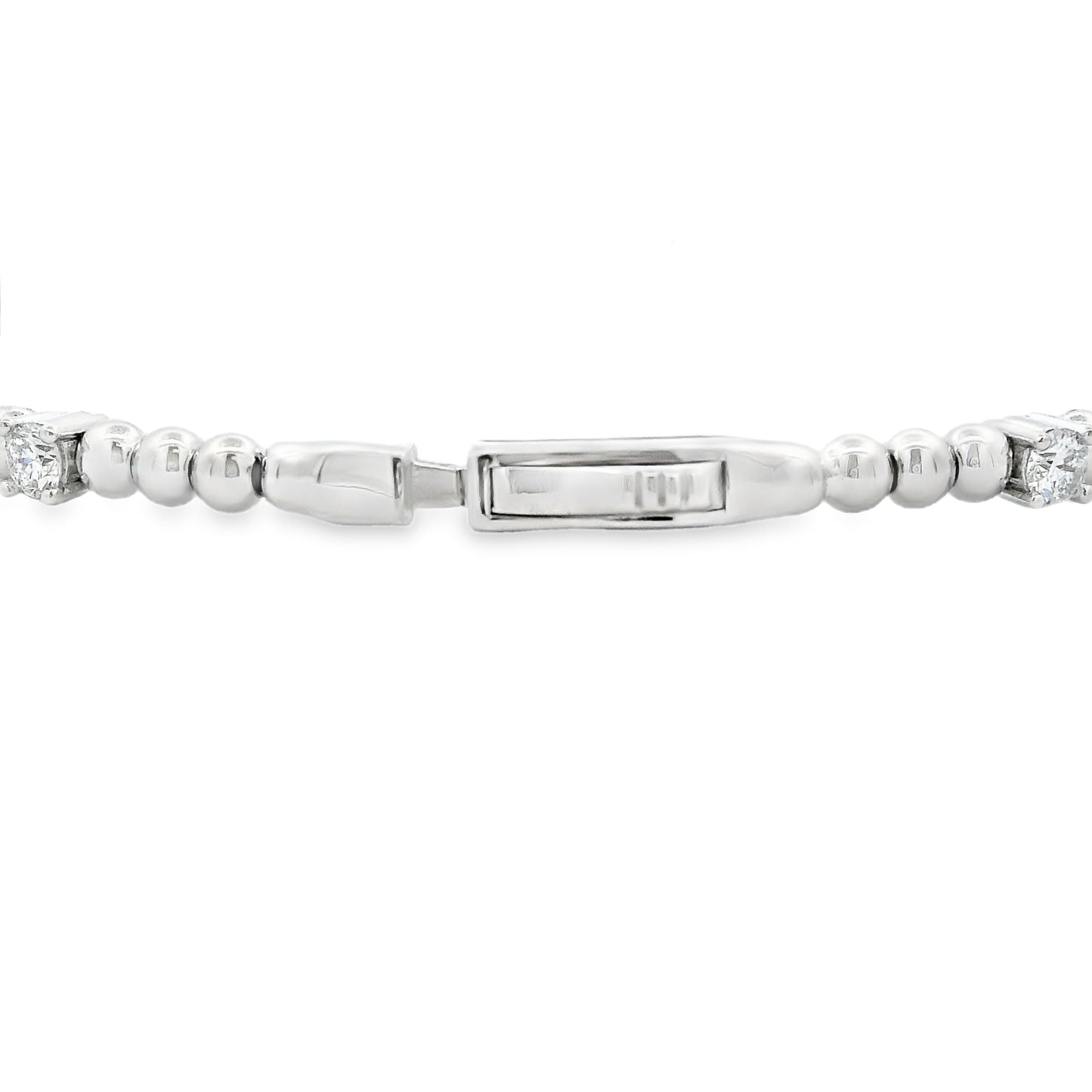 2ct Lab Grown Diamond Flex Bangle Bracelet Sterling Silver