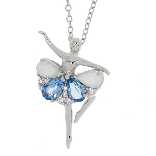 Ballerina Pendant Sterling Silver
