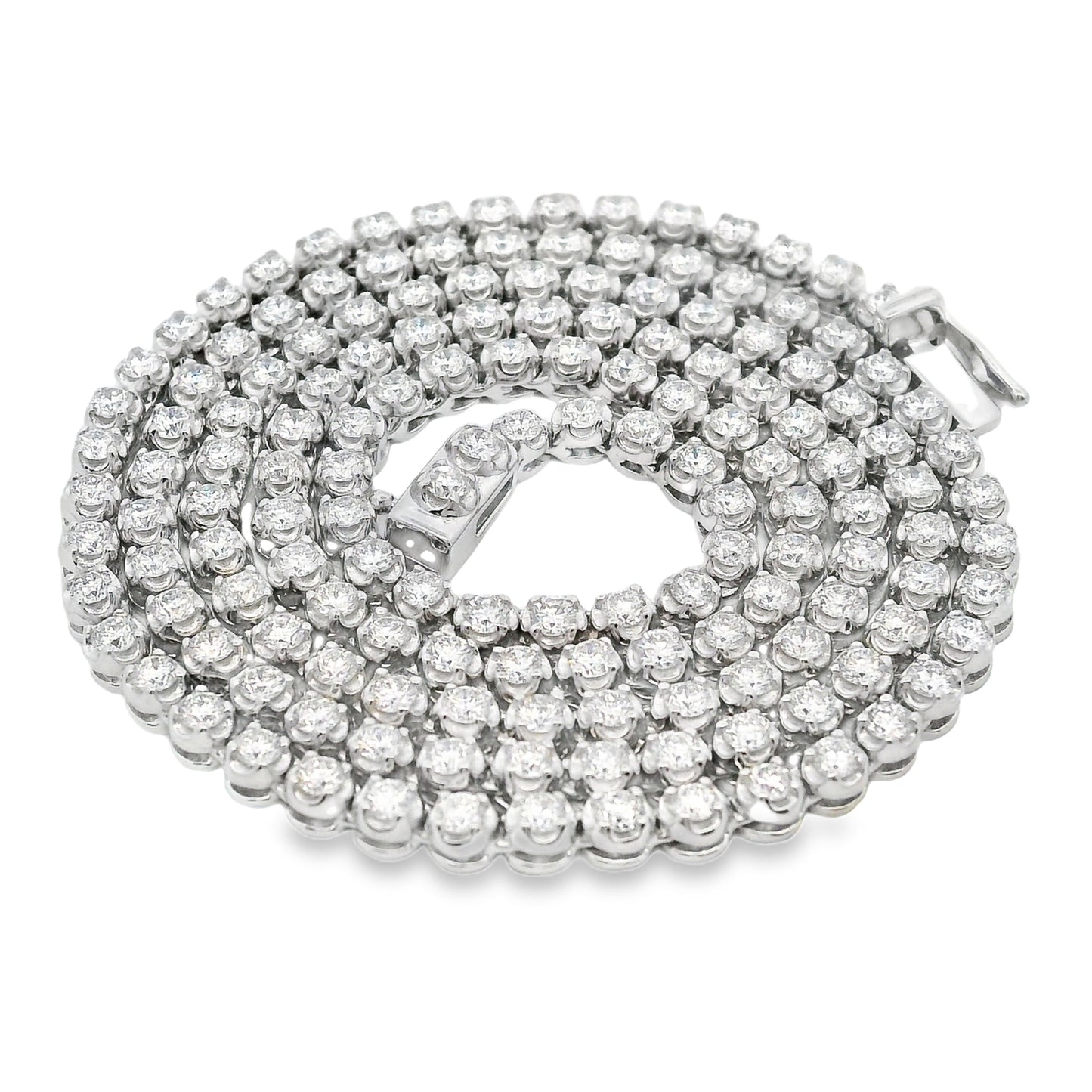 Lab Grown Diamond Necklace Sterling Silver