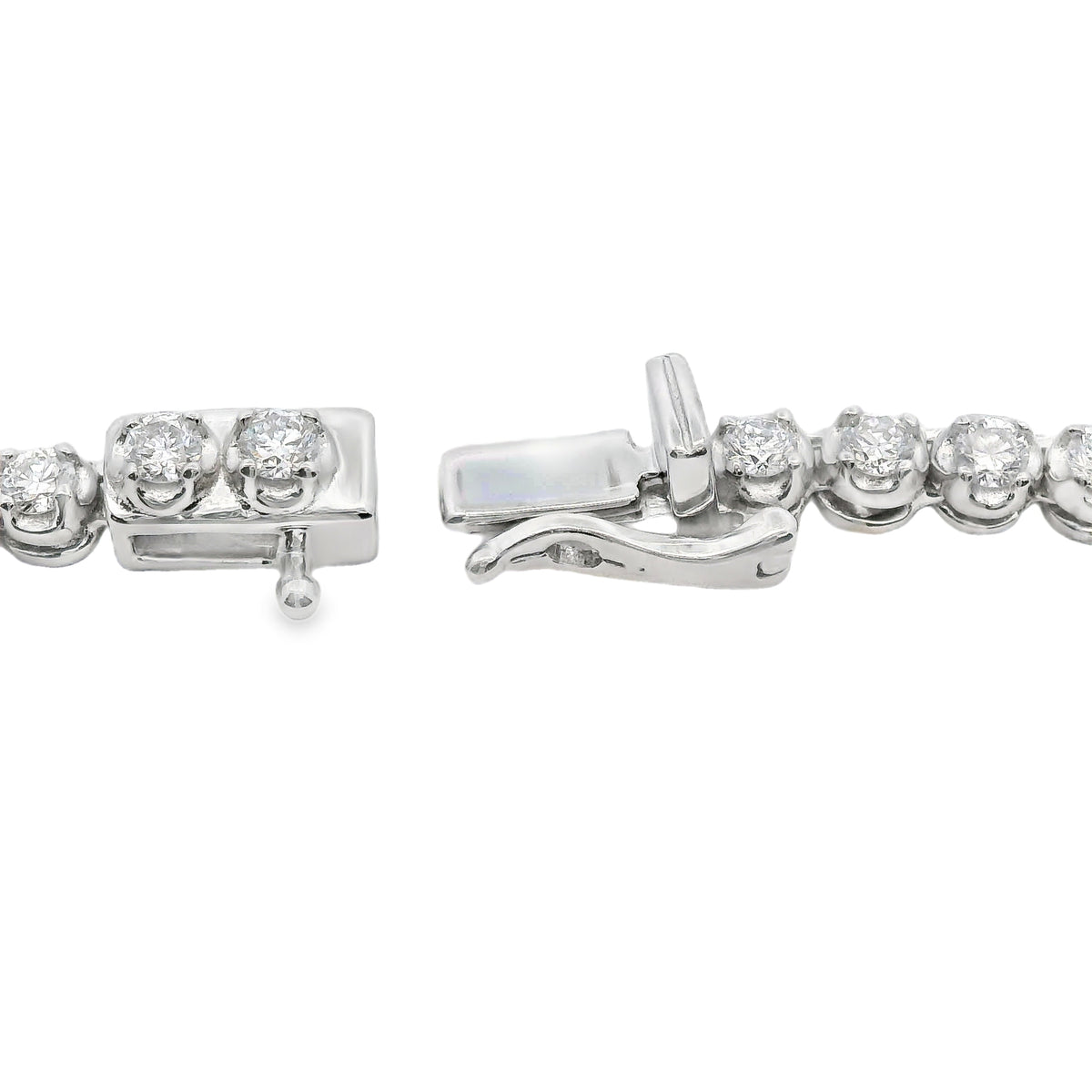 Lab Grown Diamond Necklace Sterling Silver