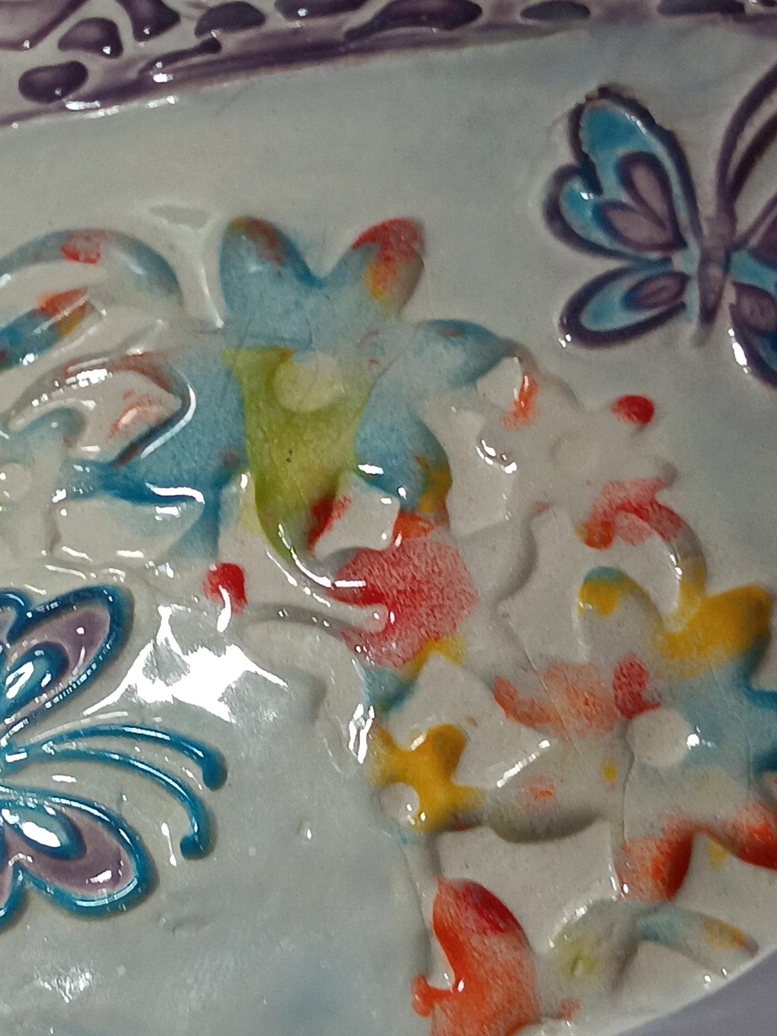 Handmade Ceramic Butterfly Trinket Dish: Jewelry Holder Tray Organizer - Gems by Gigi