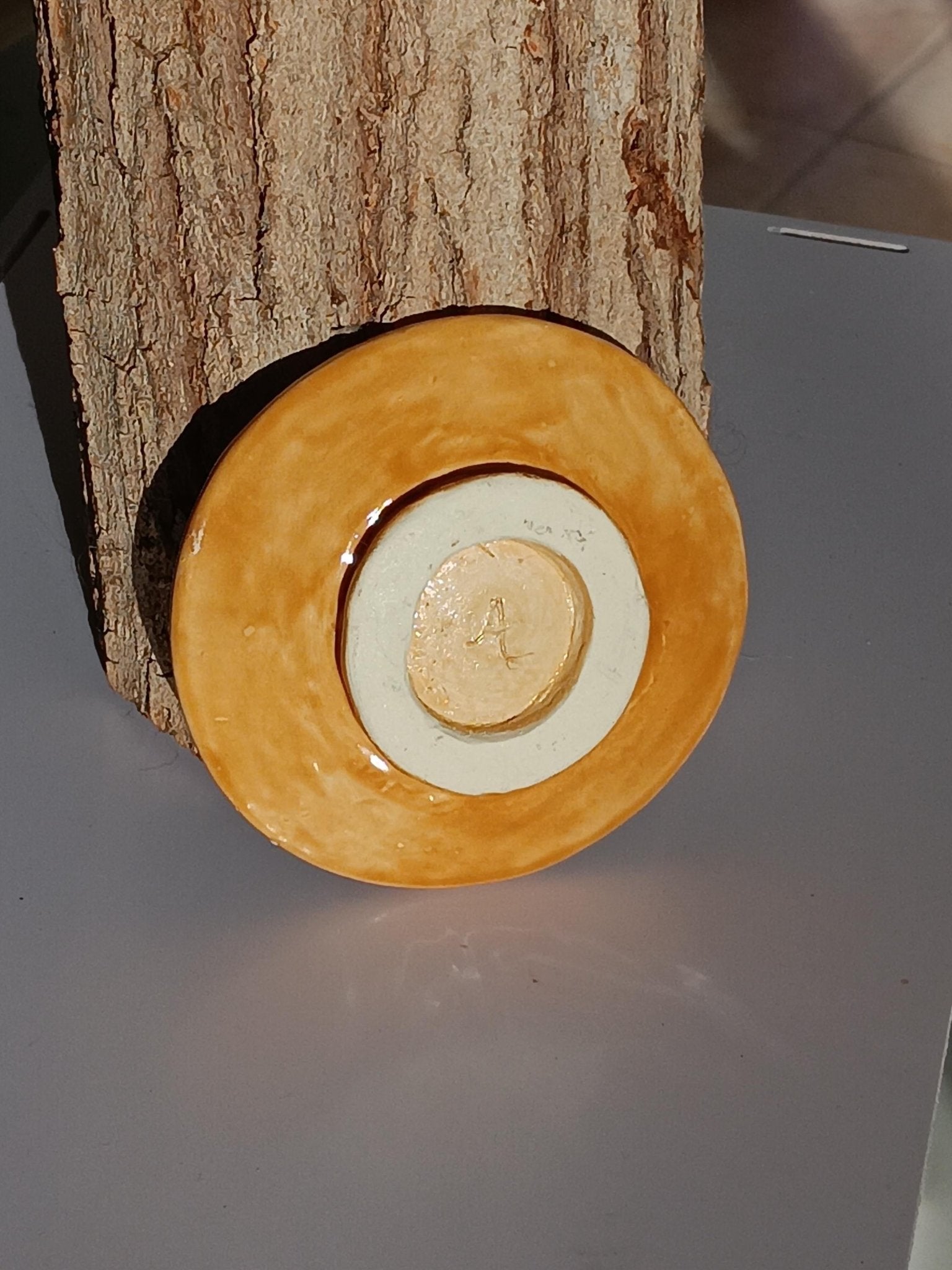 Handmade Ceramic Owl Trinket Dish: Autumn Leaves Jewelry Holder - Gems by Gigi