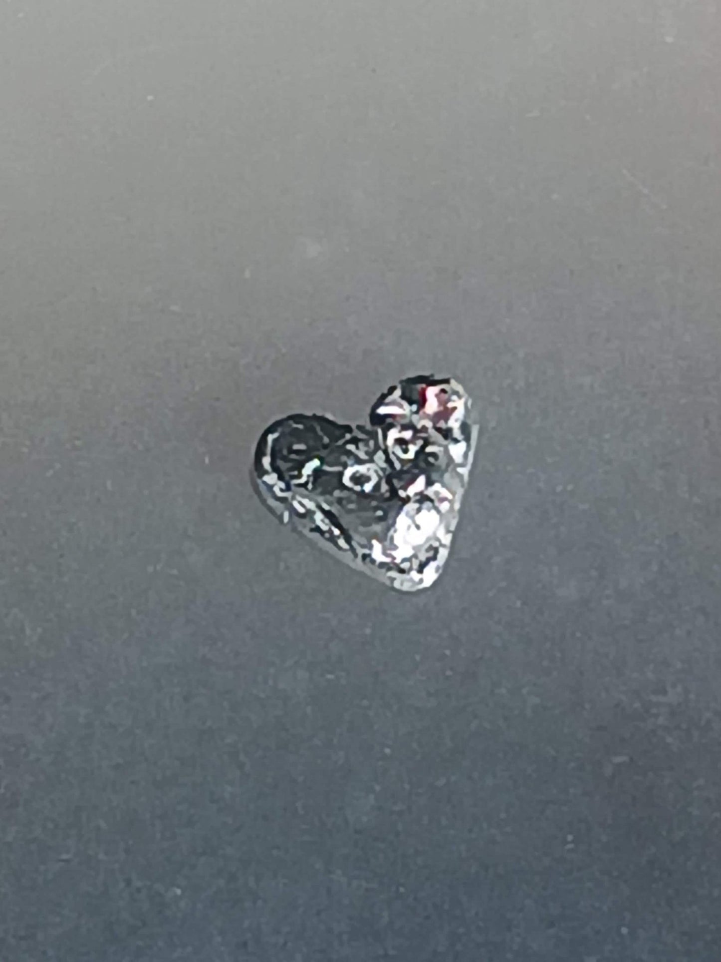 Heart Cat Kitty Sapphire Charm Fine Silver 999 - Gems by Gigi
