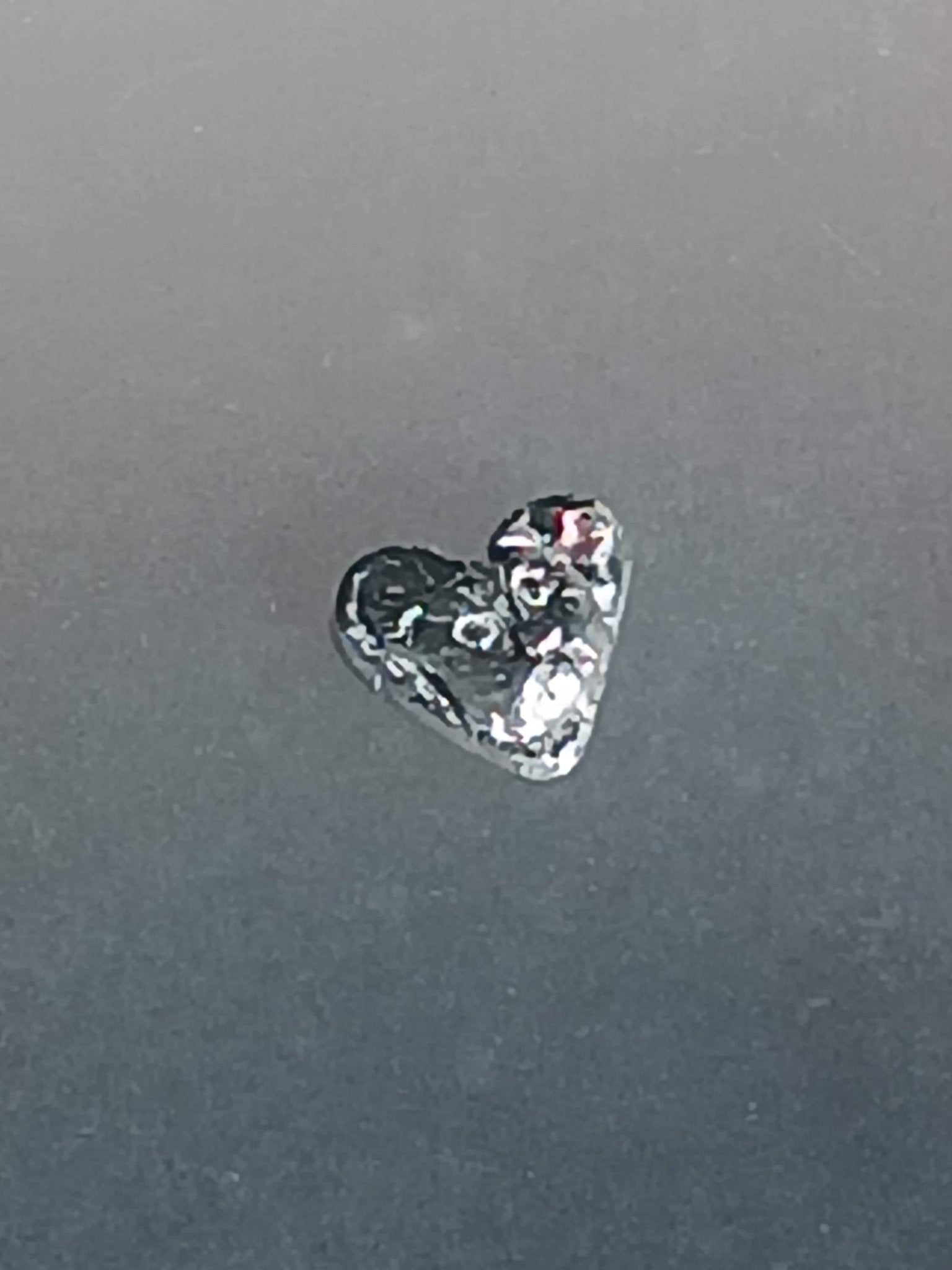 Heart Cat Kitty Sapphire Charm Fine Silver 999 - Gems by Gigi