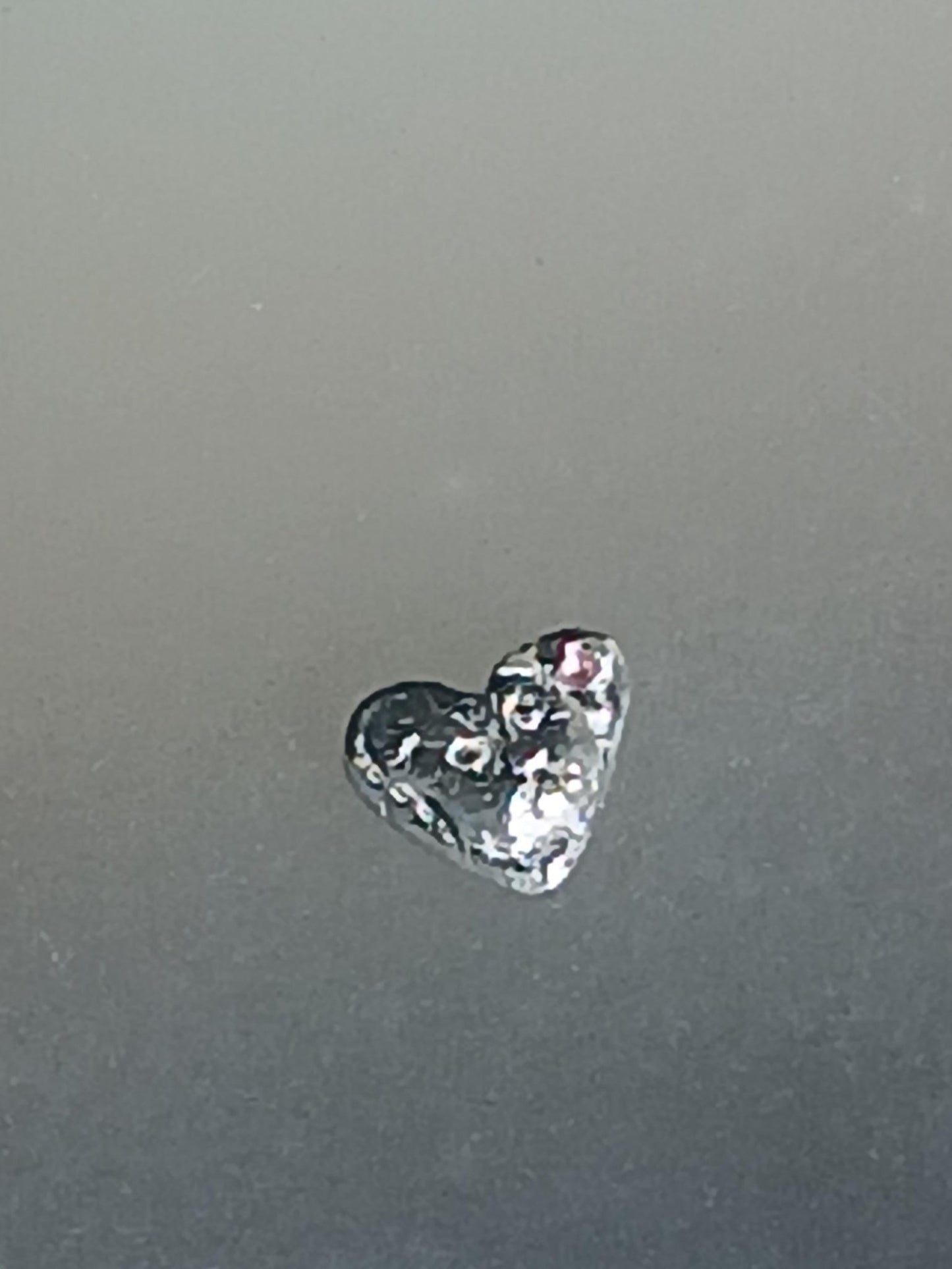 Heart Cat Kitty Sapphire Charm Fine Silver 999 - Gems by Gigi