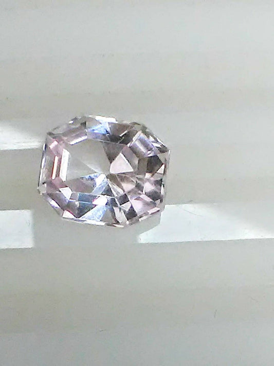 Kunzite Loose Gemstone 3.77ct Pale Pink Gem Ascher Cut