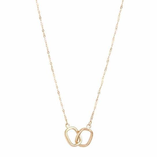 Interlocking Ovals Necklace Yellow Gold 14kt - Gems by Gigi
