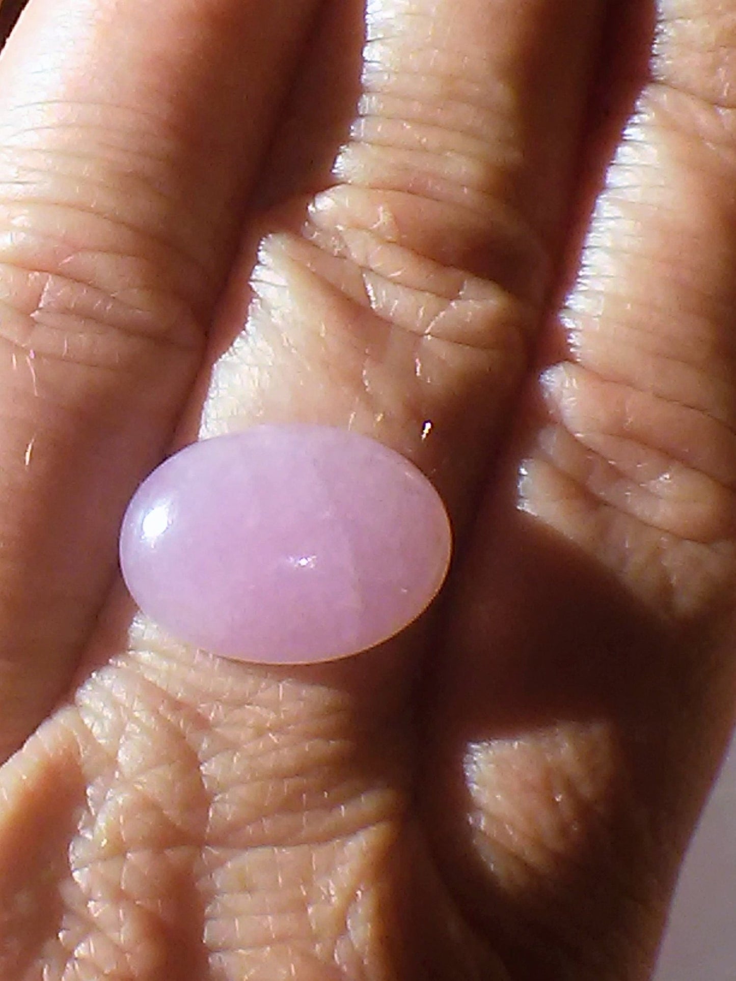 Jade Lavender Jadeite Oval Cut Cabochon 18 x 13mm - Gems by Gigi