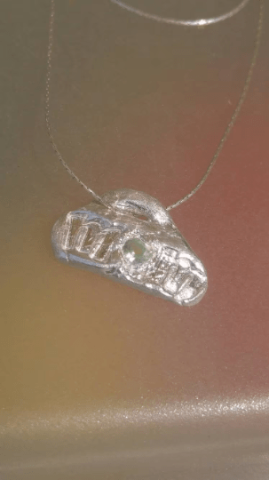 Mom Aquamarine Heart Pendant Silver Necklace