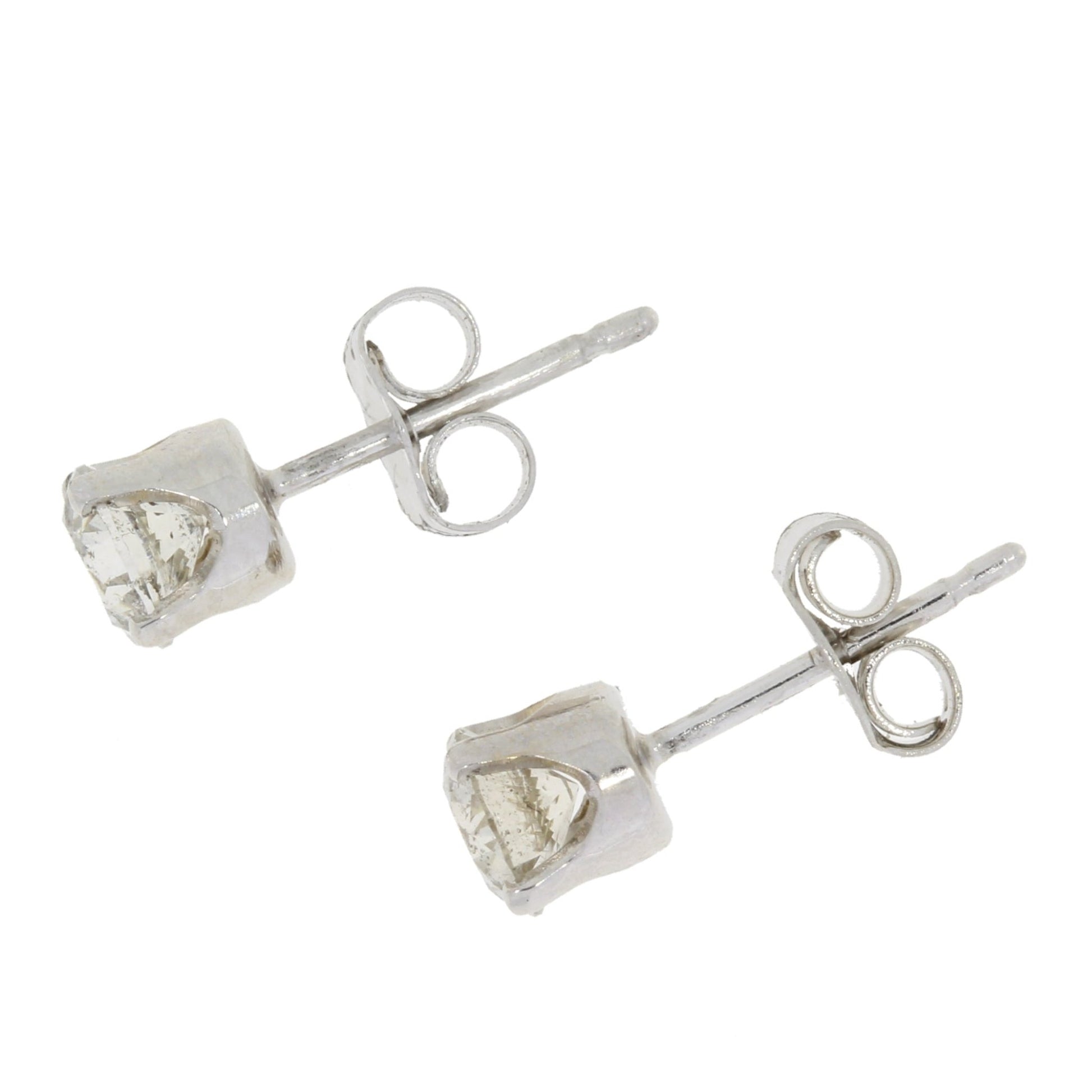 Natural Diamond Stud Earrings 0.75ct White Gold 14kt - Gems by Gigi