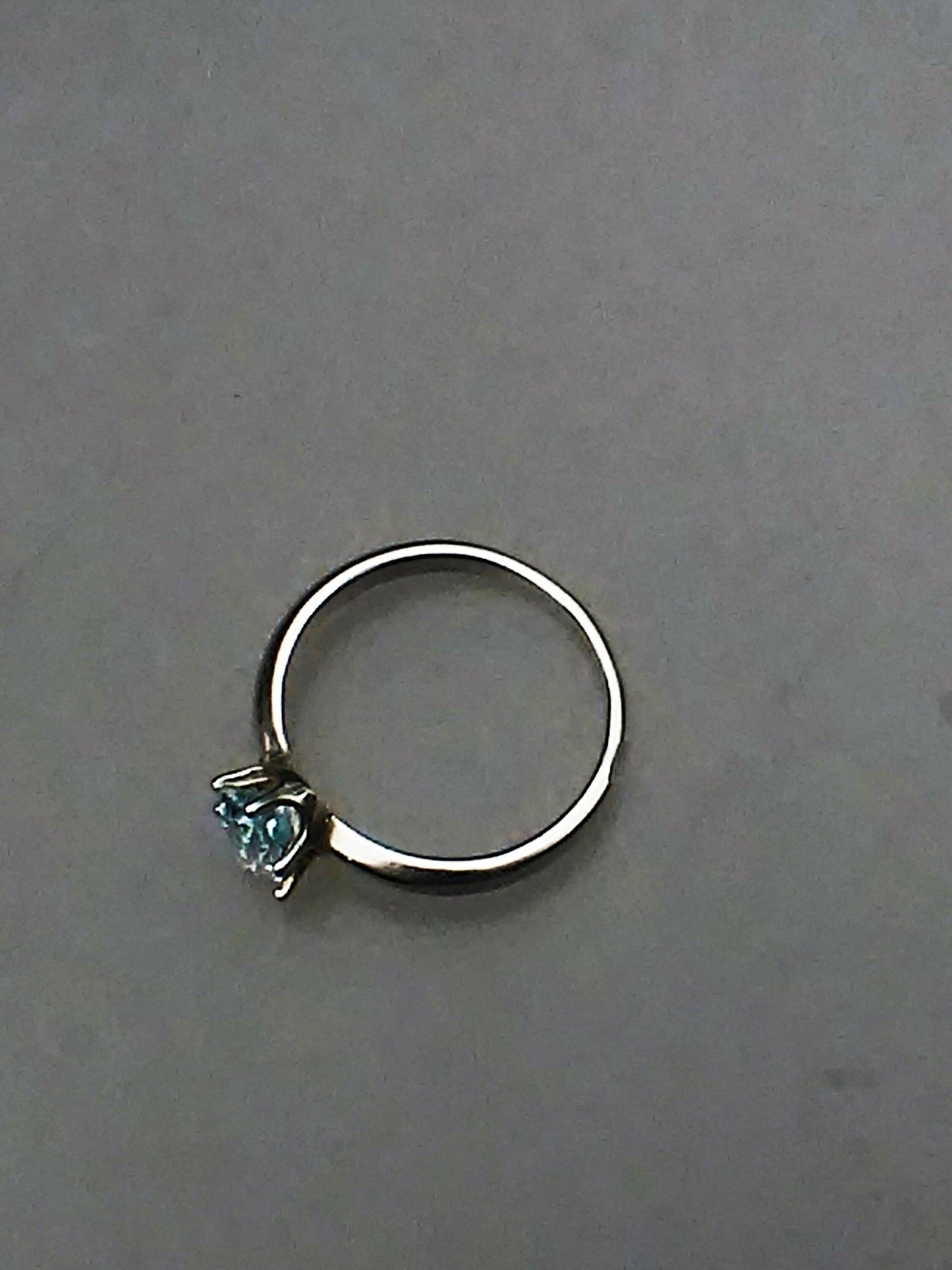 Oval Aquamarine Solitaire Ring - Gems by Gigi